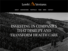 Tablet Screenshot of lemhiventures.com